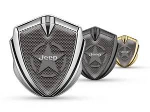 Jeep Metallico Cupolato Emblema Personalizzabile Stile Forza